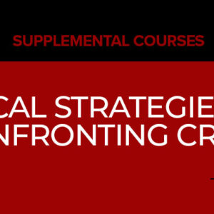 Biblical Strategies For Confronting Crisis